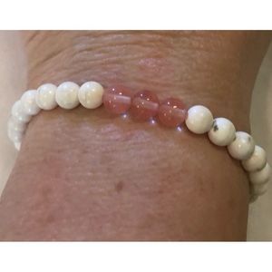 Natural stone elastic bracelet